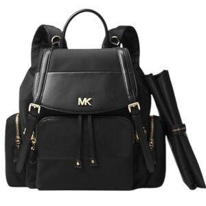 Michael Kors Dark Navy Blue Unisex Mott Large Nylon Baby Diaper Backpack | EUC🍼